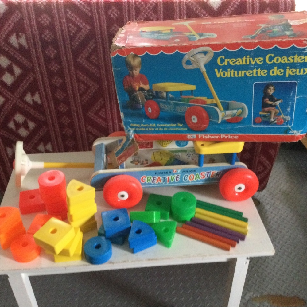 Vintage Fisher-Price Creative Coaster set
